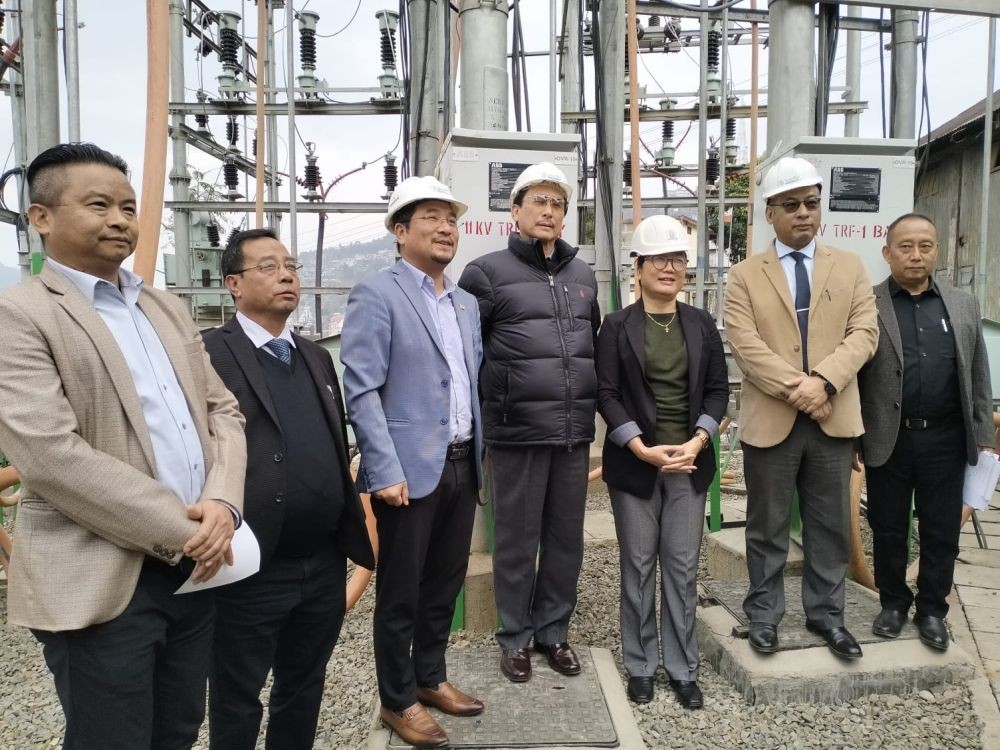 Officials and others during the inauguration of two power sub-divisions at Mokokchung by Department of Power on March 4. (Morung Photo)